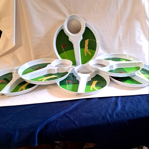 Melamine Golf Plates - Picture 1 of 6